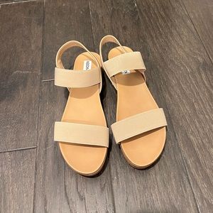 Steve Madden Nude Platform Sandals